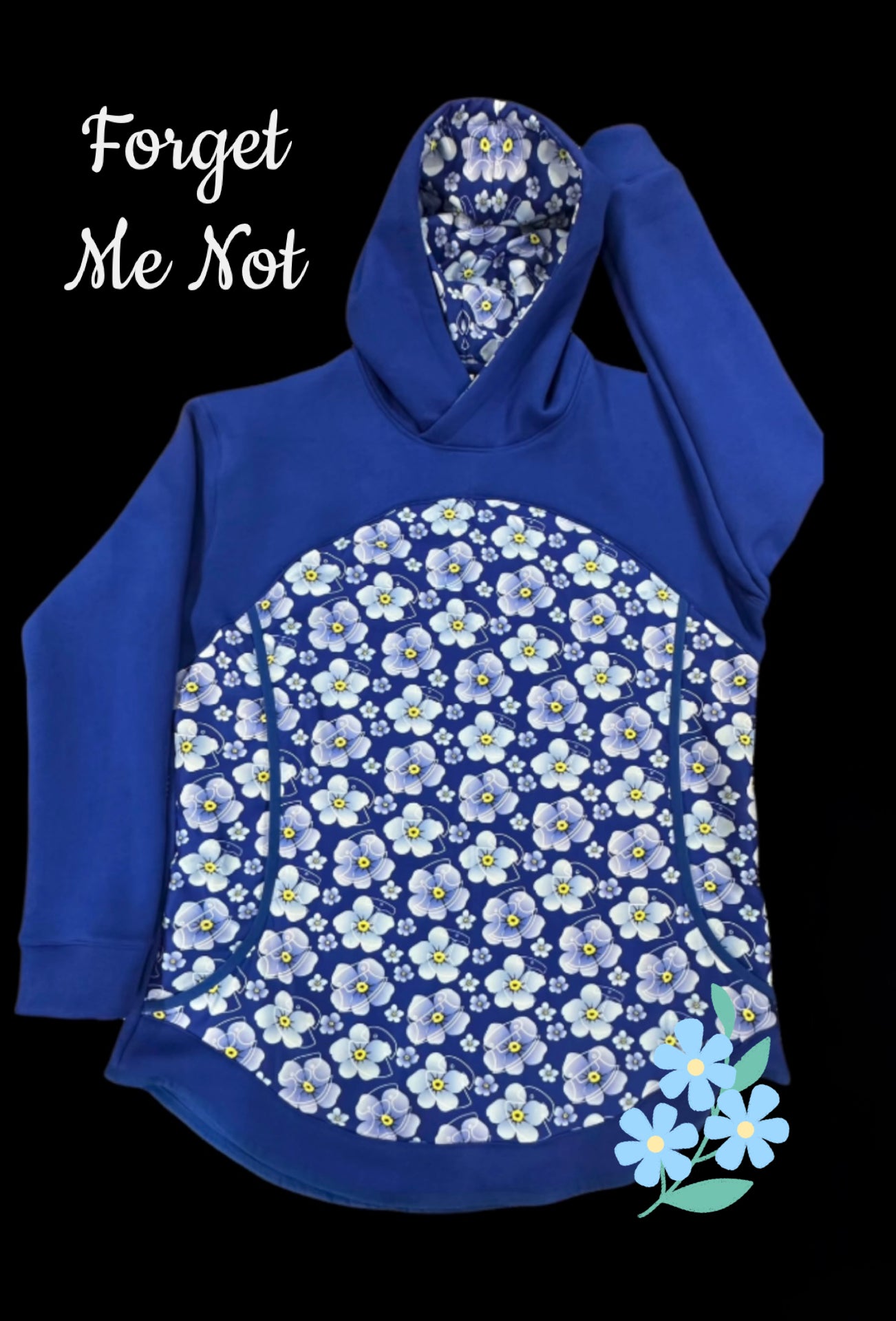 Forget Me Not Atikłuk Style Hoodie